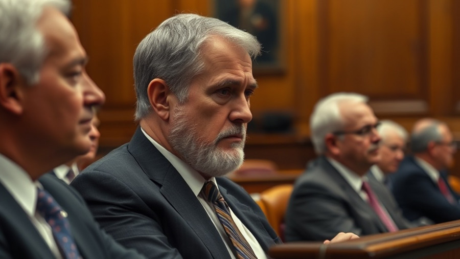 Mature male lawmaker in Texas session discussing politics.