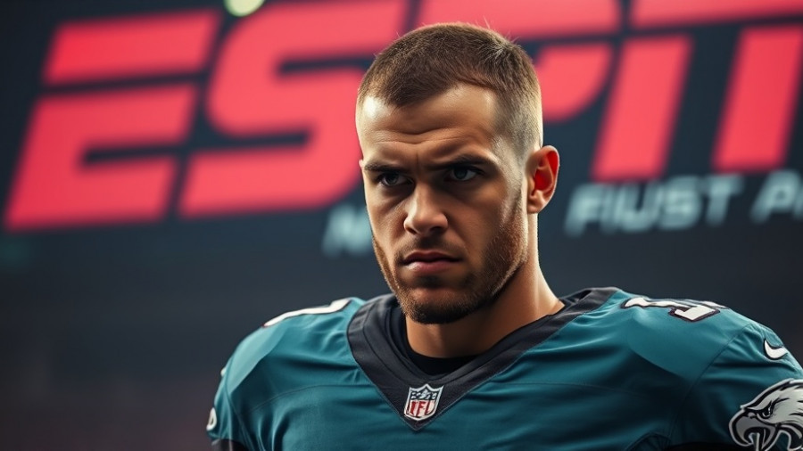 A.J. Brown's social media impact on Eagles discussed in ESPN graphic.