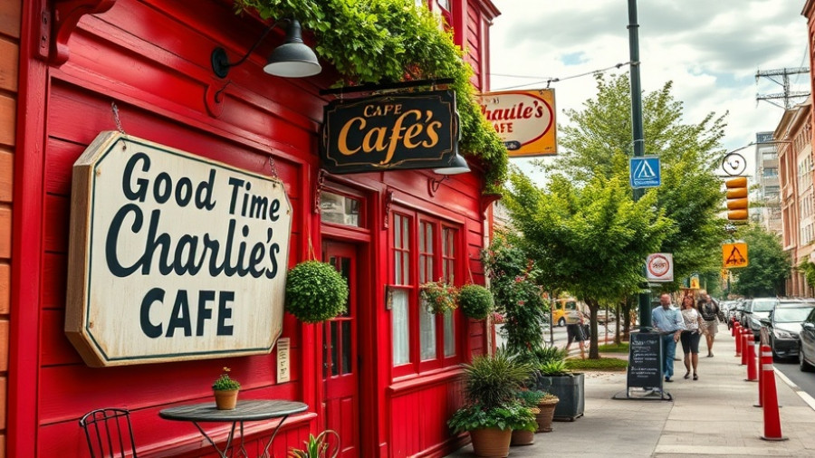 San Antonio business news featuring a rustic red cafe exterior.