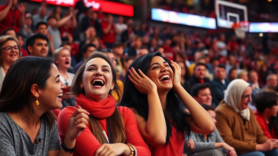 NFL news: Basketball fans enjoying a lively game moment.