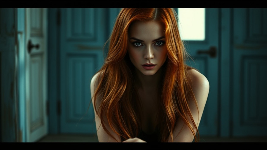 Florence + the Machine tour Austin artistic portrait in rustic room.