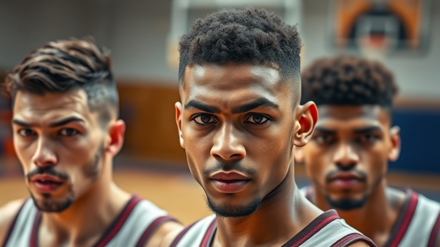 Three basketball players' intense expressions, related to NBA gambling scandals