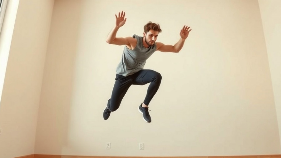 Athletic person demonstrates plyometric exercises benefits with a high jump.