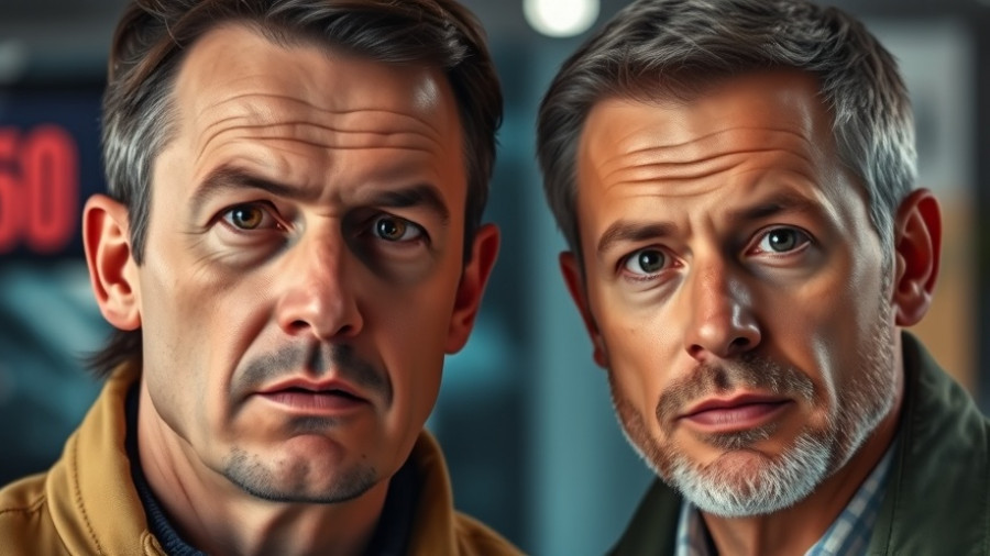 News comparison image of two men discussing international relations.