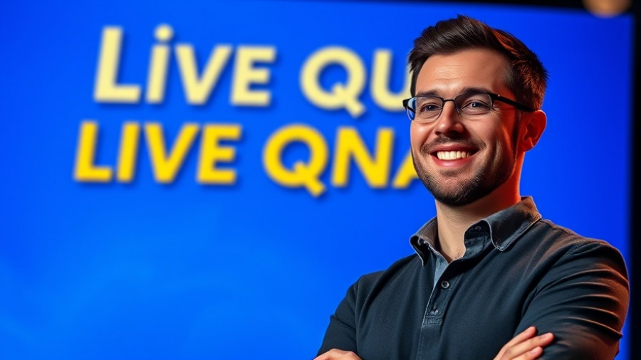 Houston wellness events online webinar promotion with male presenter.