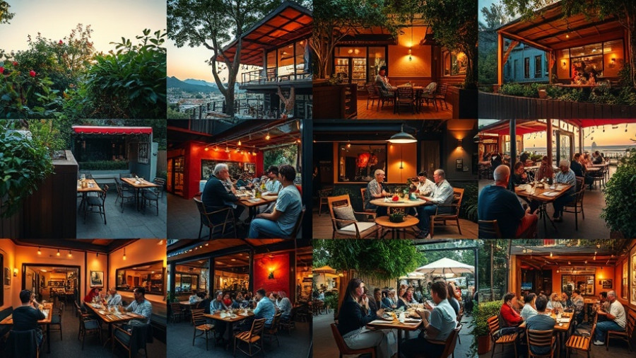 Lively patio dining scenes in Houston, vibrant atmosphere.