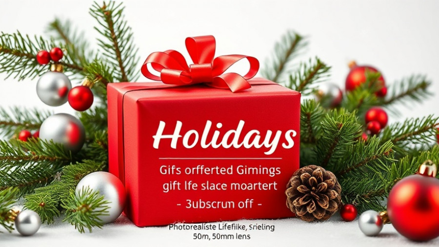 Festive holiday gift promo for health and wellness San Antonio.