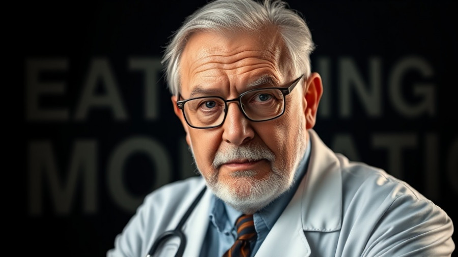 Elderly doctor warning of common aging mistakes, hidden health reasons.