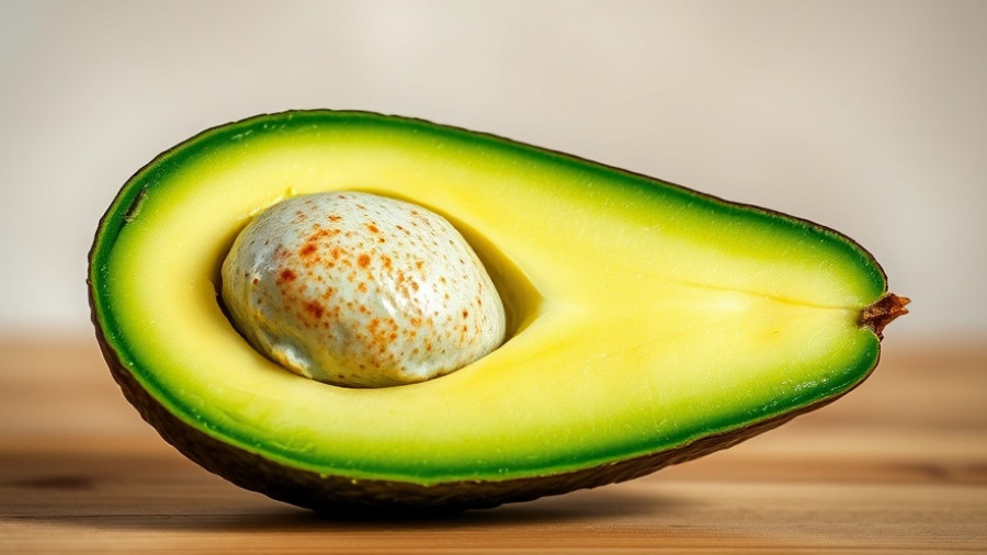Avocado representing nutrition for eczema management.