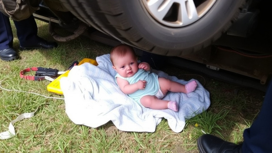 Bystanders, police rescue infant trapped under overturned car; Child recovering