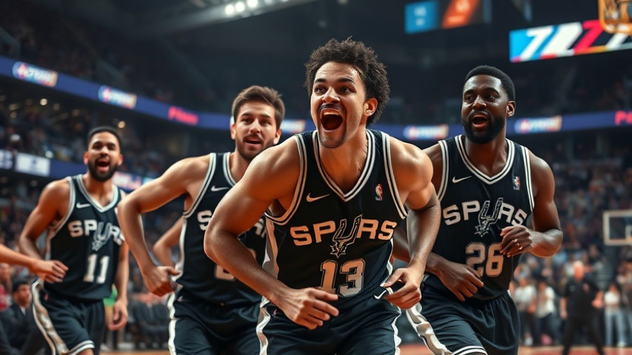 Victor Wembanyama Spurs Season Start: Players on court.