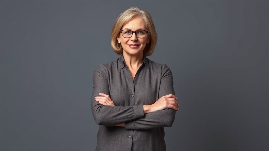 Confident woman in business attire for San Antonio business news.
