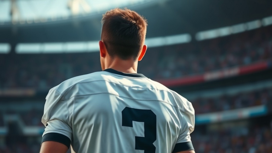 NFL Week 7 cinematic recap: football player close-up in focus.
