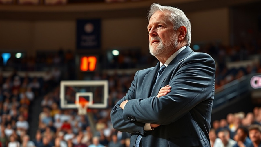 San Antonio local news captures a coach at a basketball game.