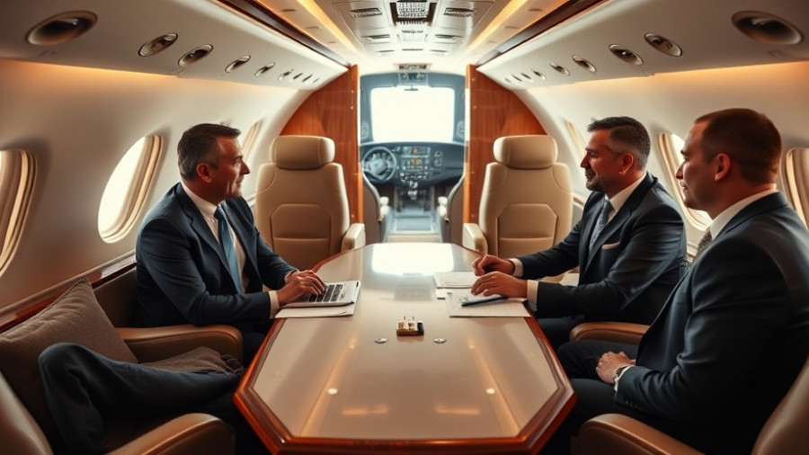 Diplomatic meeting in aircraft discussing U.S.-Qatar relations.