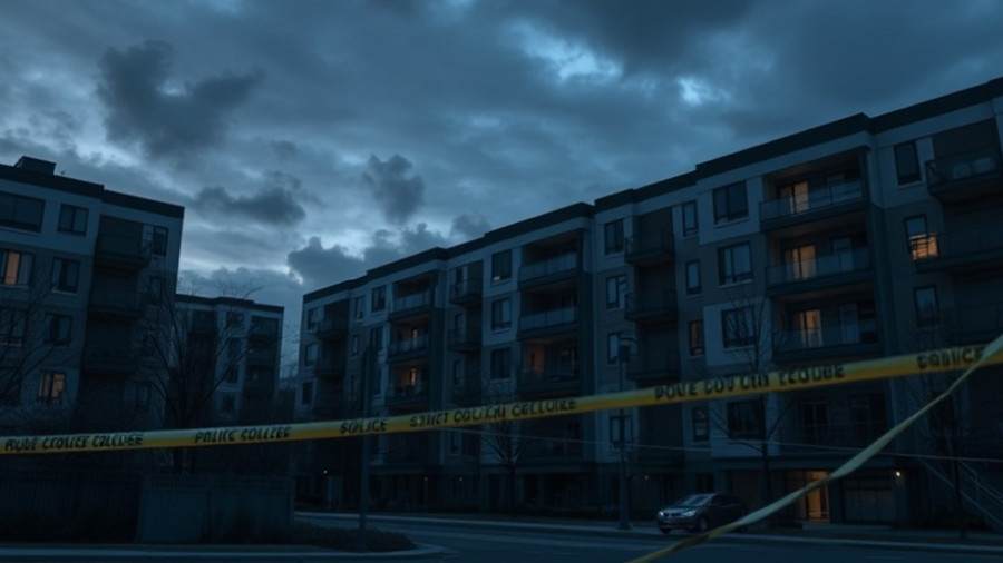 Ohio BCI investigation at twilight, apartment complex with police tape.