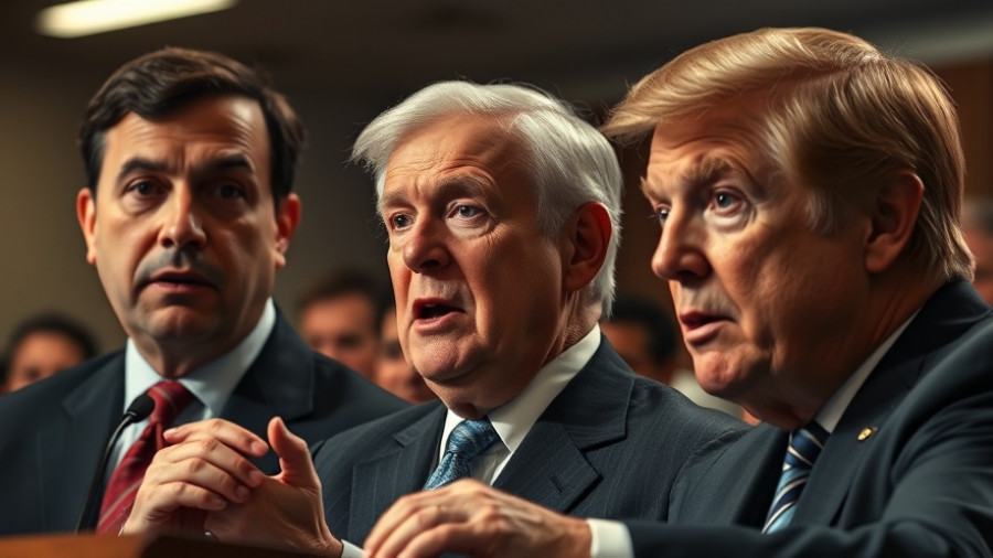 Politicians debating intensely in a photorealistic scene.