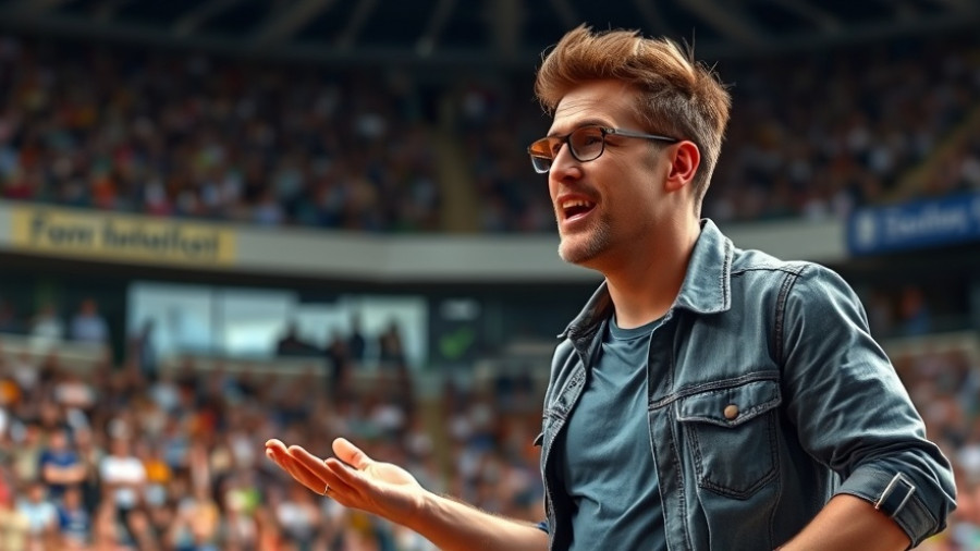 Andrew Luck animated on the sidelines during a game, vibrant scene.