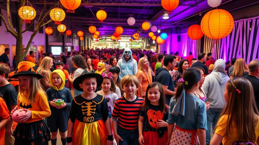 Children enjoying Halloween events in Houston, sunny and indoor celebrations.