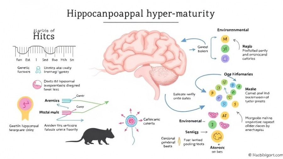 Diagram of hippocampal hyper-maturity influences and factors.