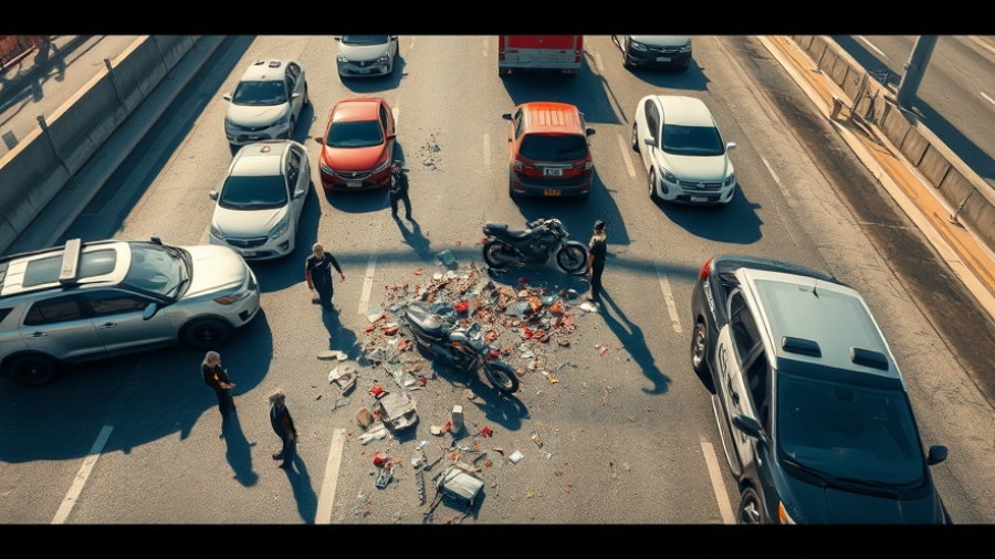 High-speed motorcycle chase ending in a violent crash on highway.