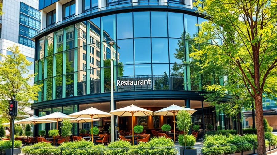 Modern restaurant in Houston's culinary scene with terrace.