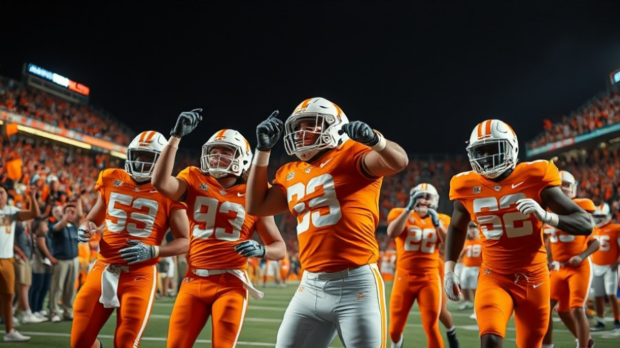 Tennessee Volunteers at Kentucky Wildcats 2025 game highlights display.