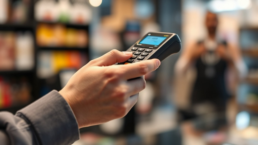 Credit card transaction illustrating latest inflation numbers.