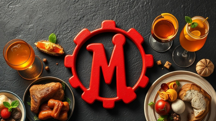 Michelin Guide Texas restaurants symbol with dishes around.