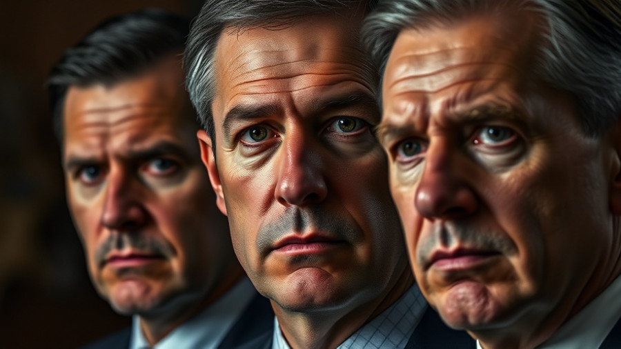 San Antonio police officers on trial, somber news image.