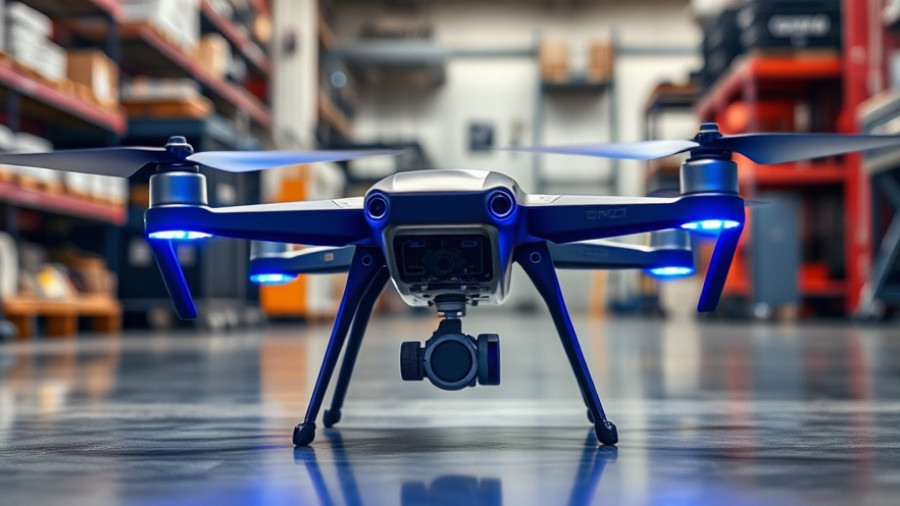 Compact drone defense system on floor of school workshop