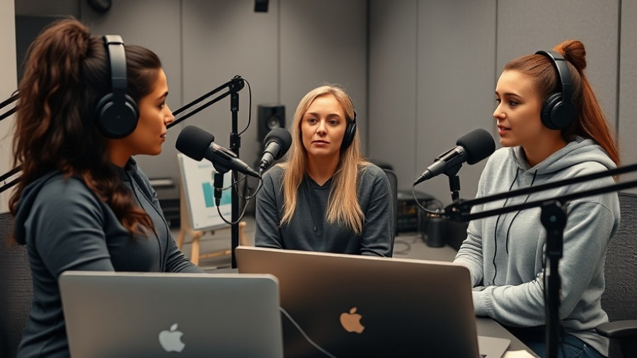 Dallas Cowboys cultural impact discussed by women in podcast studio.