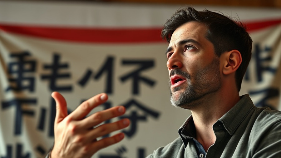 Man speaking passionately with blurred background, investigating congressional aide death.