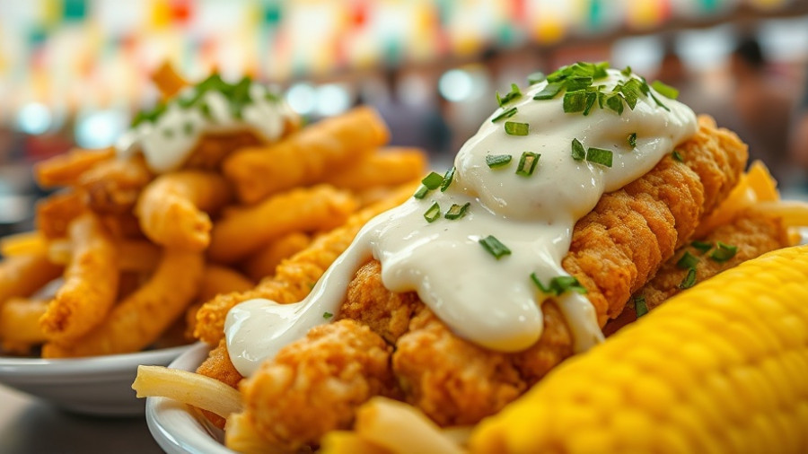 Delicious fried food at San Antonio food festivals.