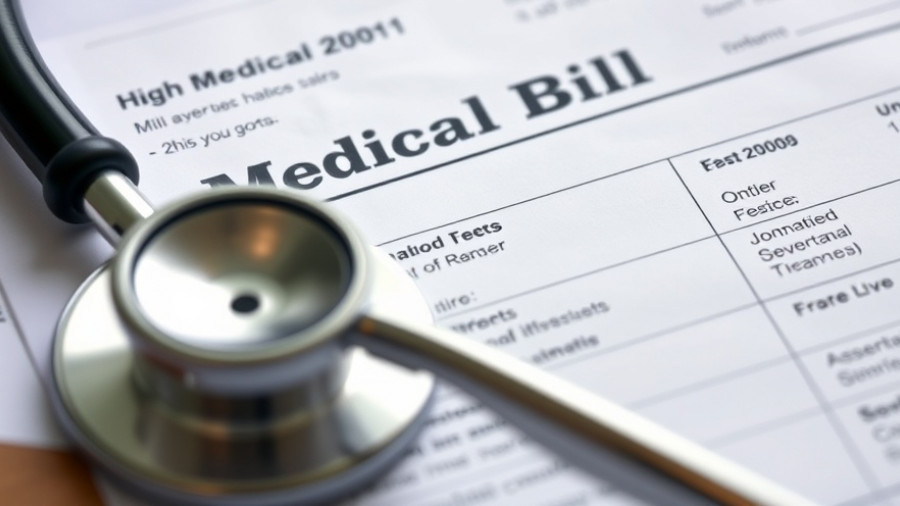 Voters blame insurers for large medical debt on bill with stethoscope.