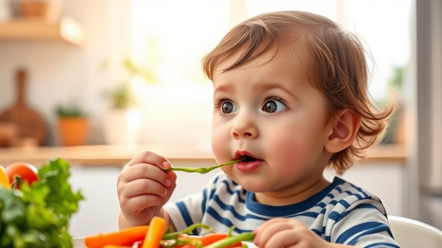 Child enjoying vegan meal, teaching children to eat vegan focus.