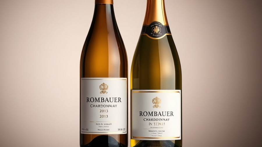 Rombauer Chardonnay and sparkling wine bottles, perfect for a fall celebration.