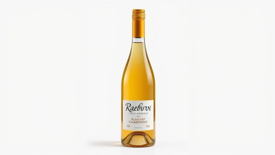 Elegant bottle of Raeburn Winery Chardonnay wine