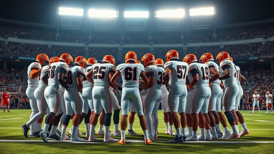 Understanding SEC Football Rivalries: Football team huddle with strategy.