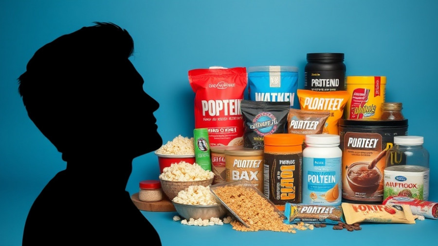 Visual representation of protein obsession in diets with various products.