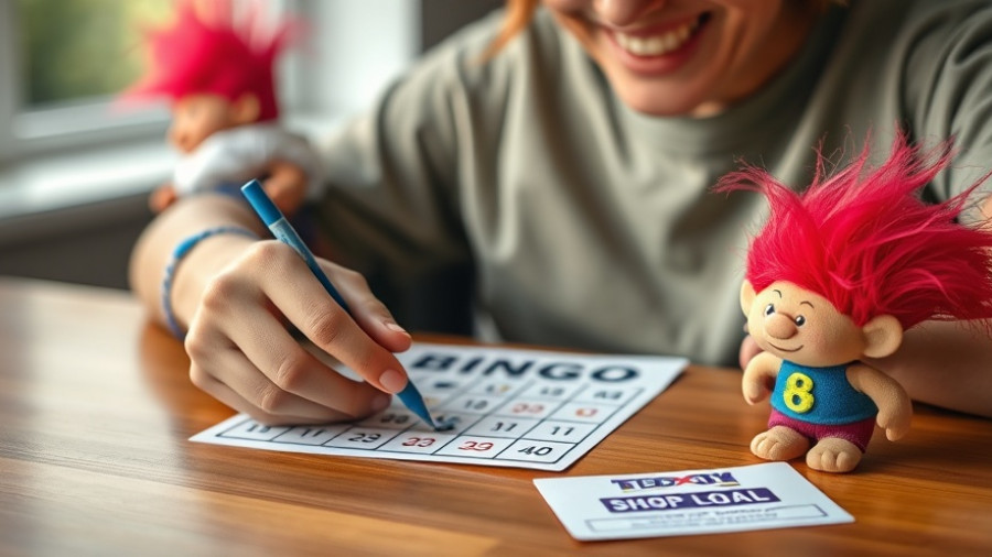 Texas City Shop Local Bingo 2025 promotional image with bingo card.