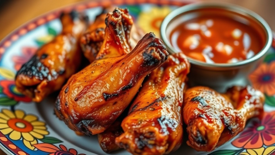 Touchdown Taco Wings Recipe colorful and delicious close-up.