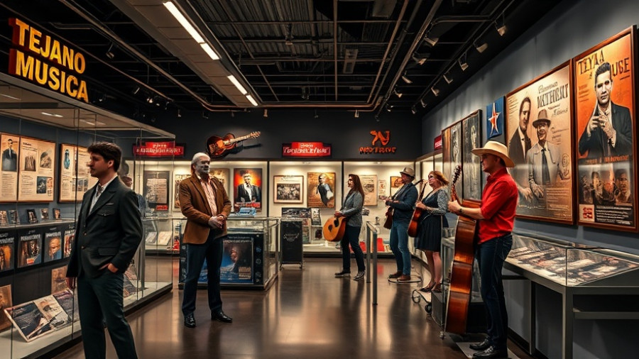 Totally Tejano Hall of Fame & Museum interior with exhibits.