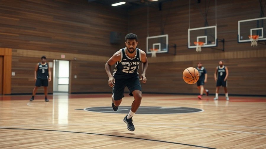Spurs player in training showcasing 'All Gas No Brakes' spirit.