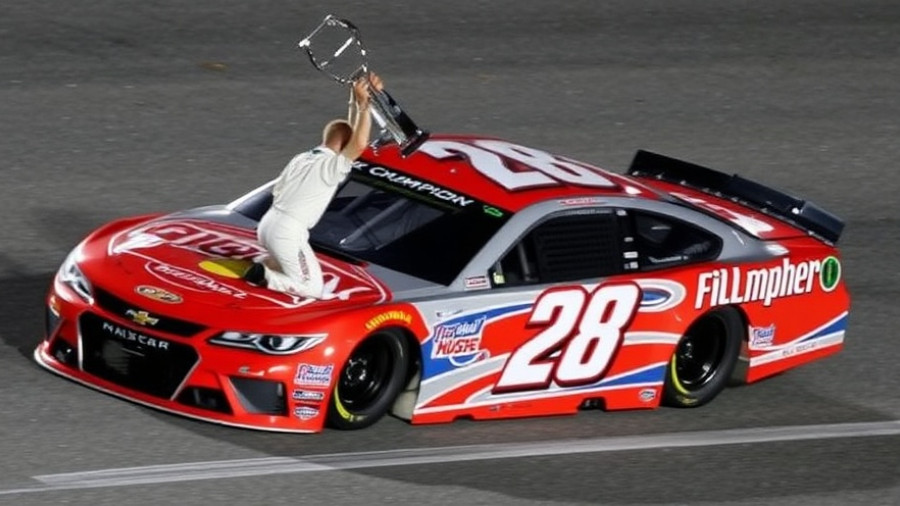 Kyle Larson wins second NASCAR championship, denying Denny Hamlin in overtime