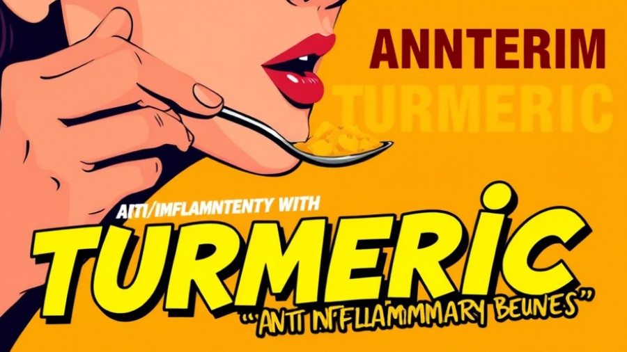 Graphic illustrating turmeric as an anti-inflammatory remedy.
