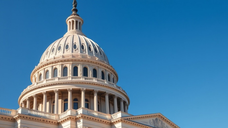 Iconic U.S. Capitol dome against a blue sky, related to government shutdown predictions.