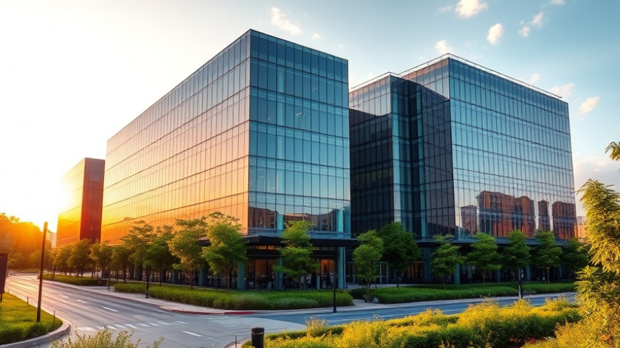 Contemporary Dallas buildings under soft evening sky reflecting business growth.