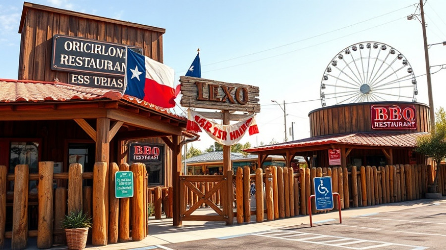 Ferris Wheelers BBQ transformation at a rustic location with a Ferris wheel.
