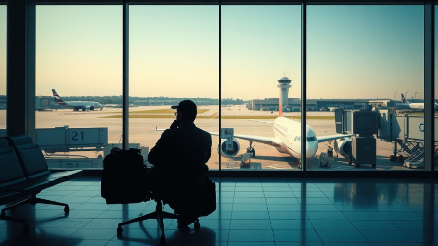 Texas airport delays amid government shutdown, airplane at gate.